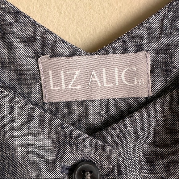 Liz Alig linen sleeveless halter sundress - Picture 7 of 8